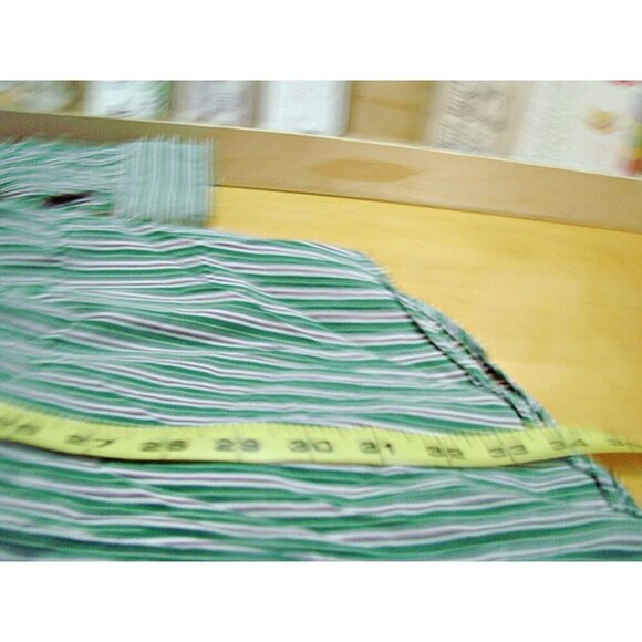 Ralph Lauren Mens 3XT Classic Fit Dress Shirt Green Stripe Button Down Collar - Picture 7 of 10